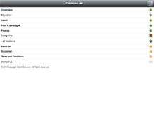 Tablet Screenshot of callinfoline.com